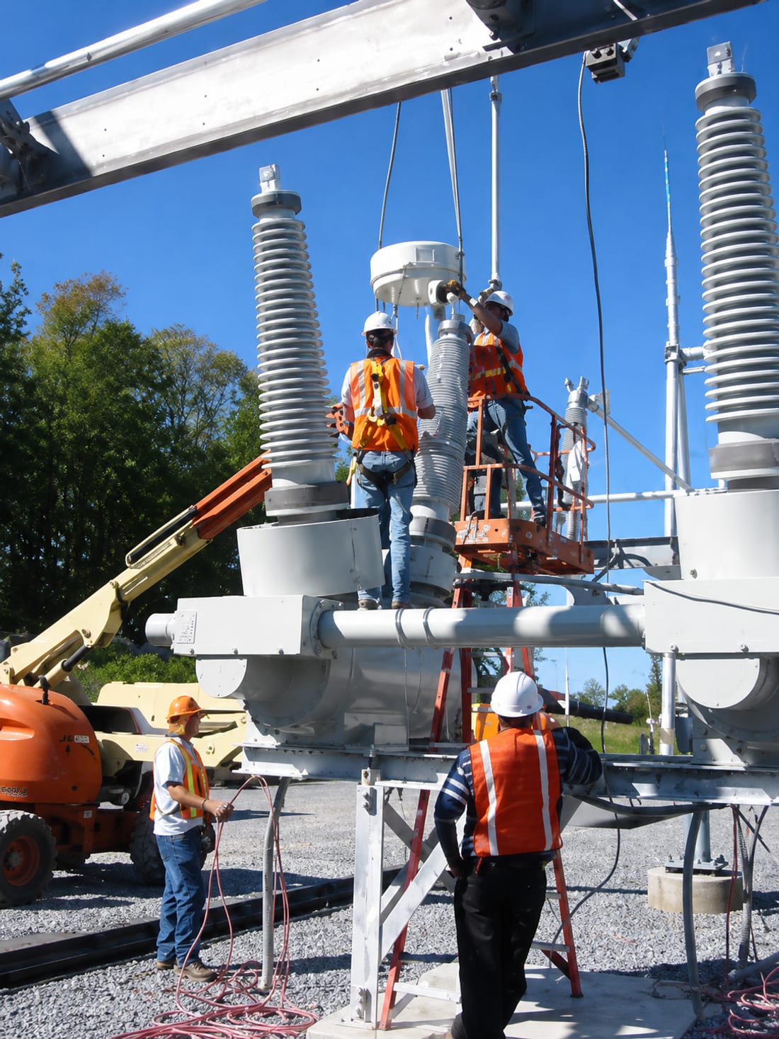 High-voltage substation testing